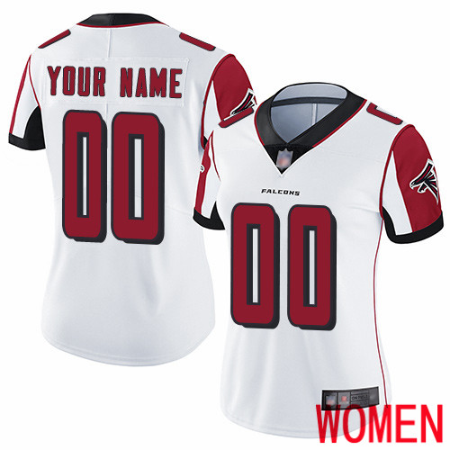 Limited White Women Road Jersey NFL Customized Football Atlanta Falcons Vapor Untouchable